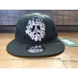 Denim Tears Hat Cap Snap Back Peace Wreath Black Embroidered New Era 9Fifty OS
